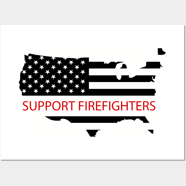 support firefighter Wall Art by B3pOh